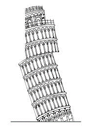 The leaning tower of Pisa segmented to make it perpendicular.