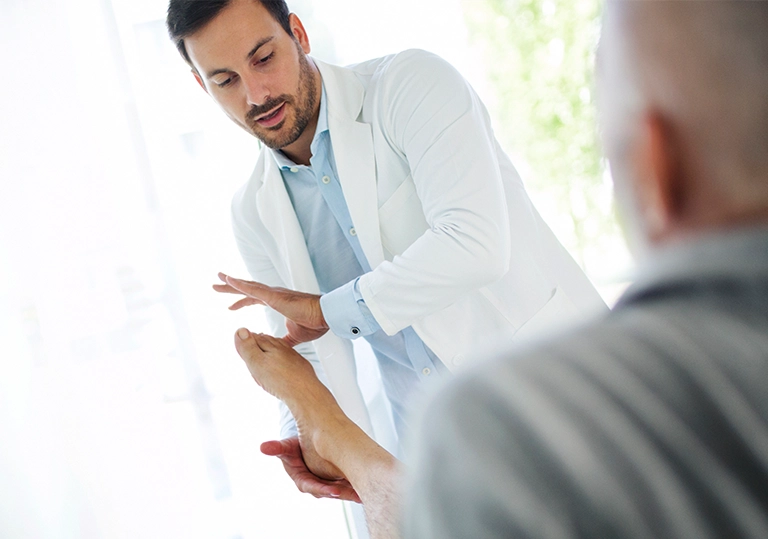 Foot Doctor with Patient