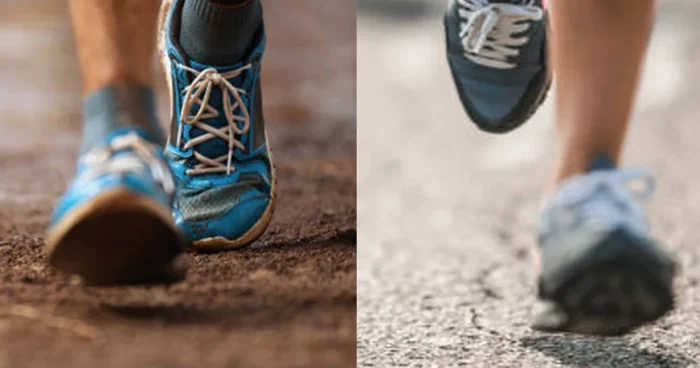 Road vs trail running